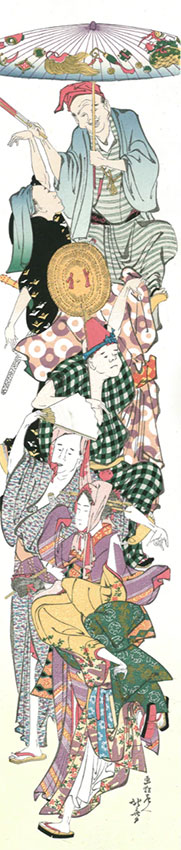 踊行列図 葛飾北斎 Hokusai Katsushika