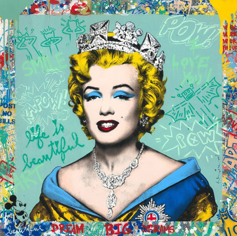 『Queen Marilyn (Blue)』ミスター・ブレインウォッシュ／Mr.Brainwash