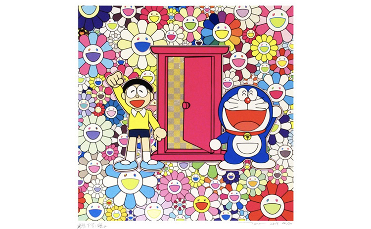 『[何処でもドア]お花畑にやってきた 300部限定』村上隆／Murakami Takashi