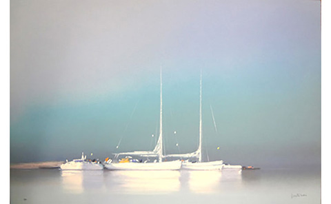 『白い帆船Ⅱ』ピェール・ドートルロー／Pierre Doutreleau