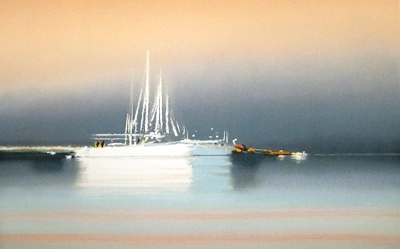 『霧の中の帆船 II』ピェール・ドートルロー