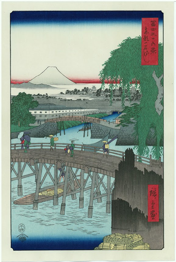 冨士三十六景36枚セット（桐箱入り） 歌川広重 Hiroshige Utagawa