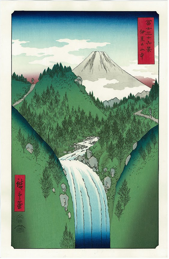 冨士三十六景36枚セット（桐箱入り） 歌川広重 Hiroshige Utagawa